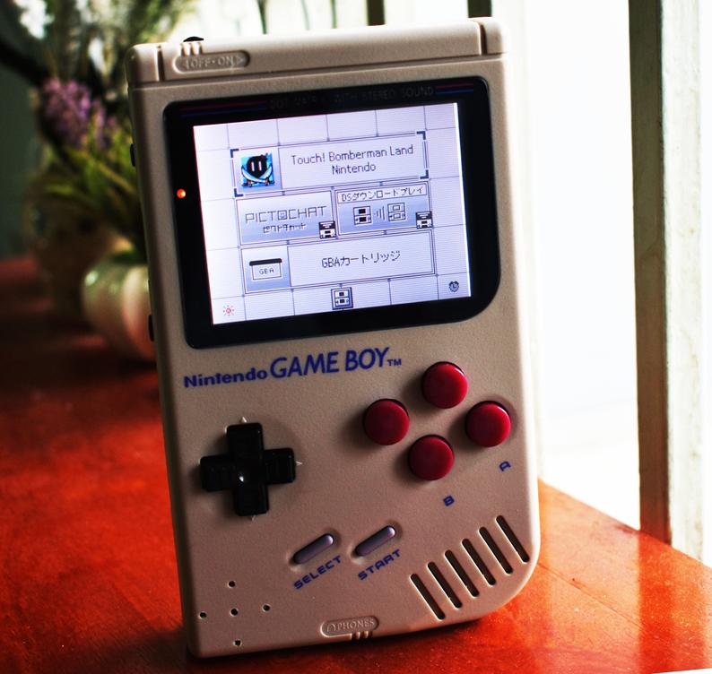 Dmg Game Boy Olive Back Light Skin
